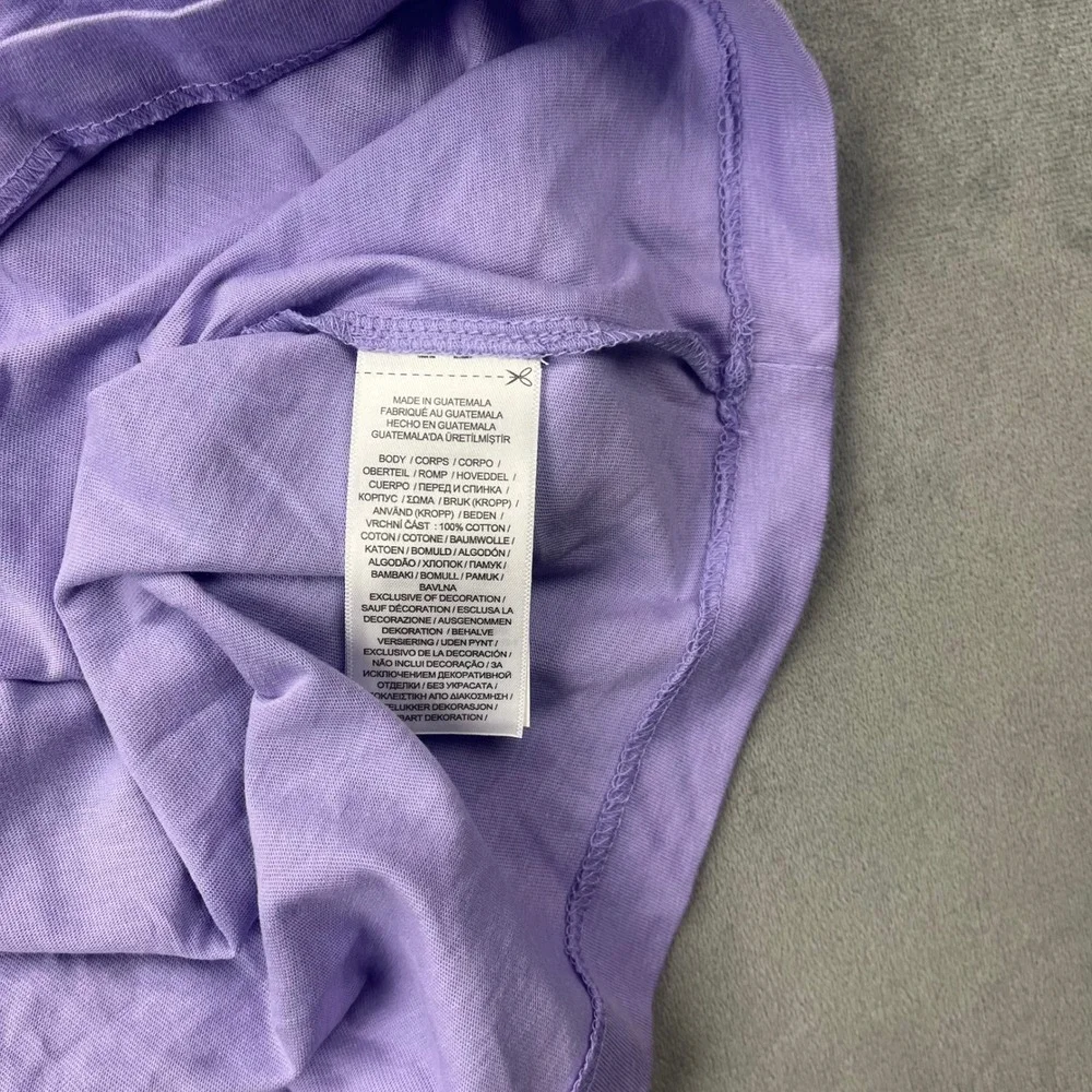 Polo Ralph Lauren V-Neck T-Shirt XL Purple Cotton Classic Fit NWT Flaw MSRP $55